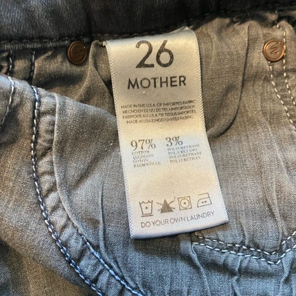 Mother denim jeans 26 The Looker skinny in Not Guilty dark blue wash Stretch - Picture 4 of 6
